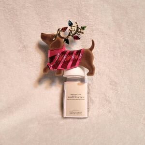 BBW Festive Reindeer Dachshund Dog Wallflower Plug 2025 Doxie Wiener Dog New OOS